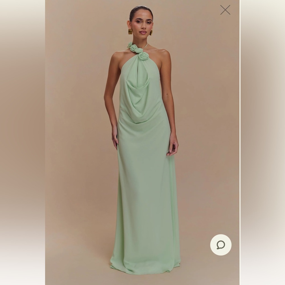 Meshki Mint Green Maxi Dress